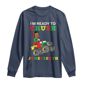 Black Boy Gamer Long Sleeve Shirt I'm Ready To Crush Juneteenth for Boys Toddler