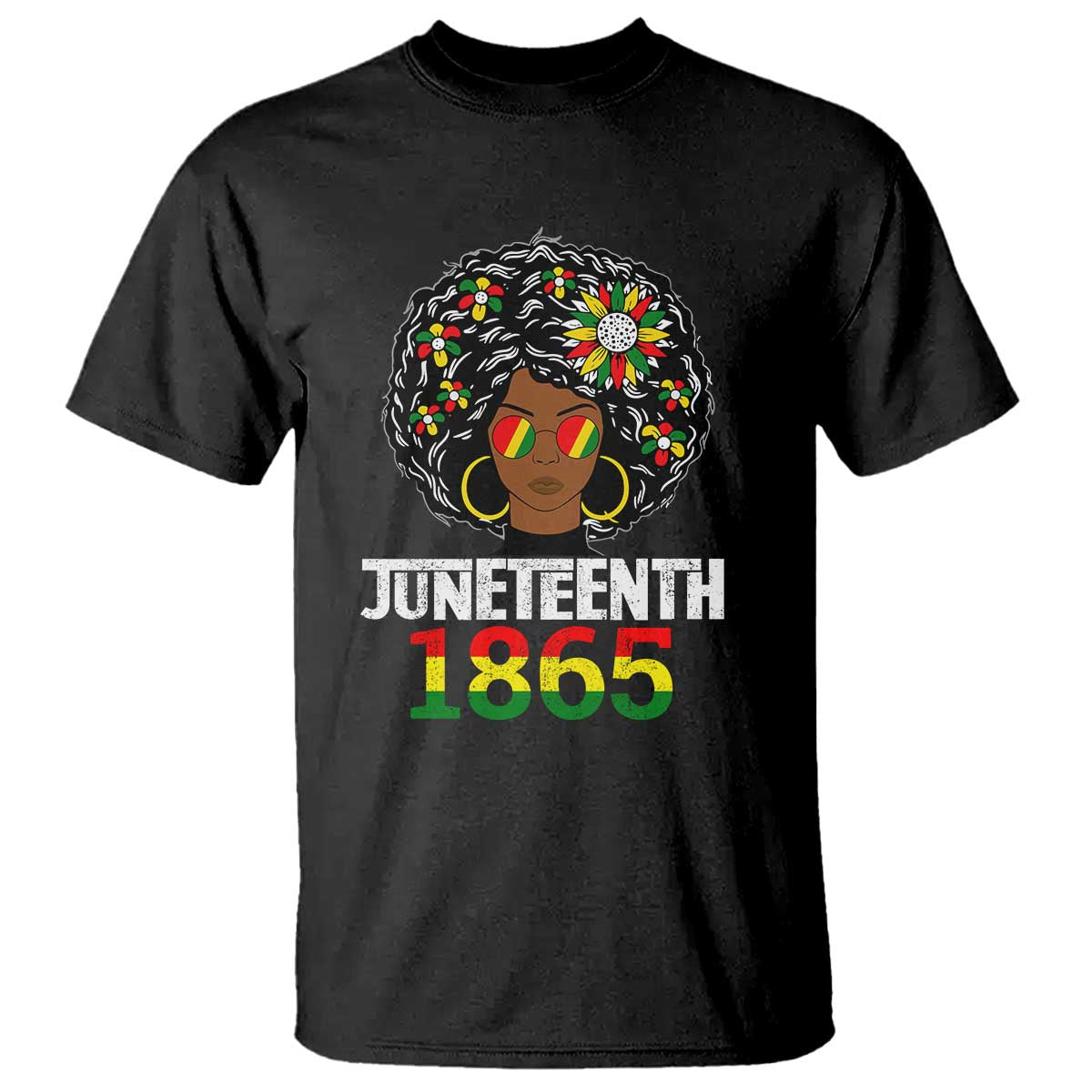 Afro Black Queen Juneteenth 1865 T Shirt