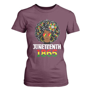 Afro Black Queen Juneteenth 1865 T Shirt For Women