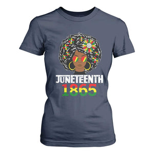 Afro Black Queen Juneteenth 1865 T Shirt For Women