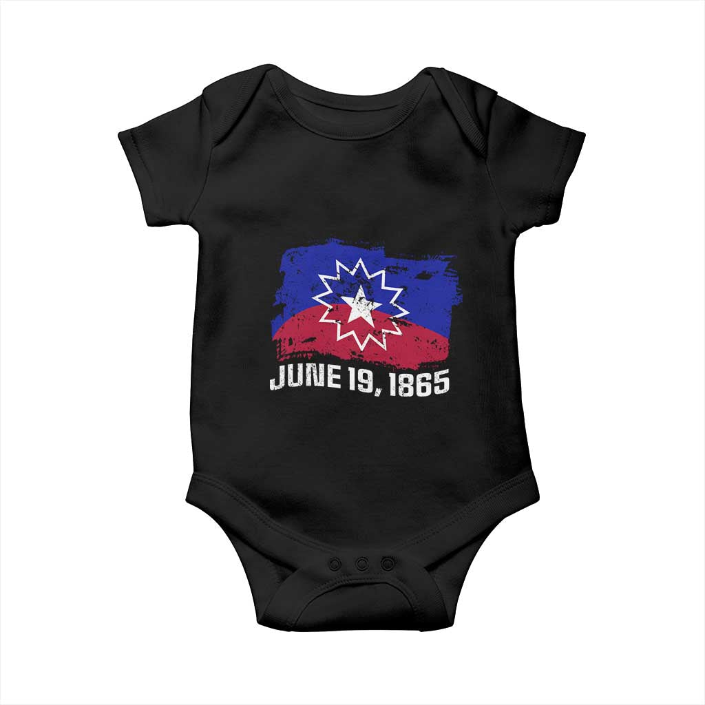 Juneteenth Flag 1865 Baby Onesie Black Freedom Black History