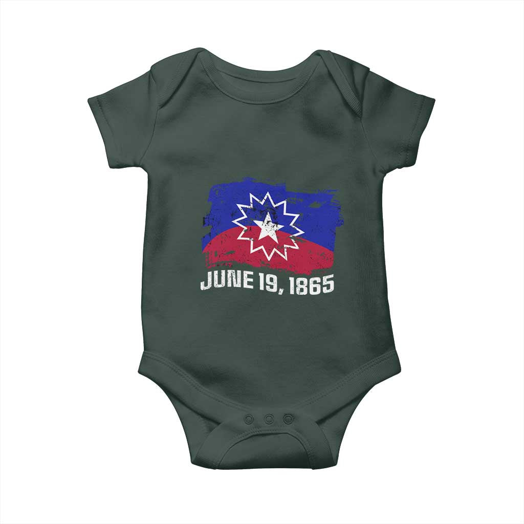 Juneteenth Flag 1865 Baby Onesie Black Freedom Black History