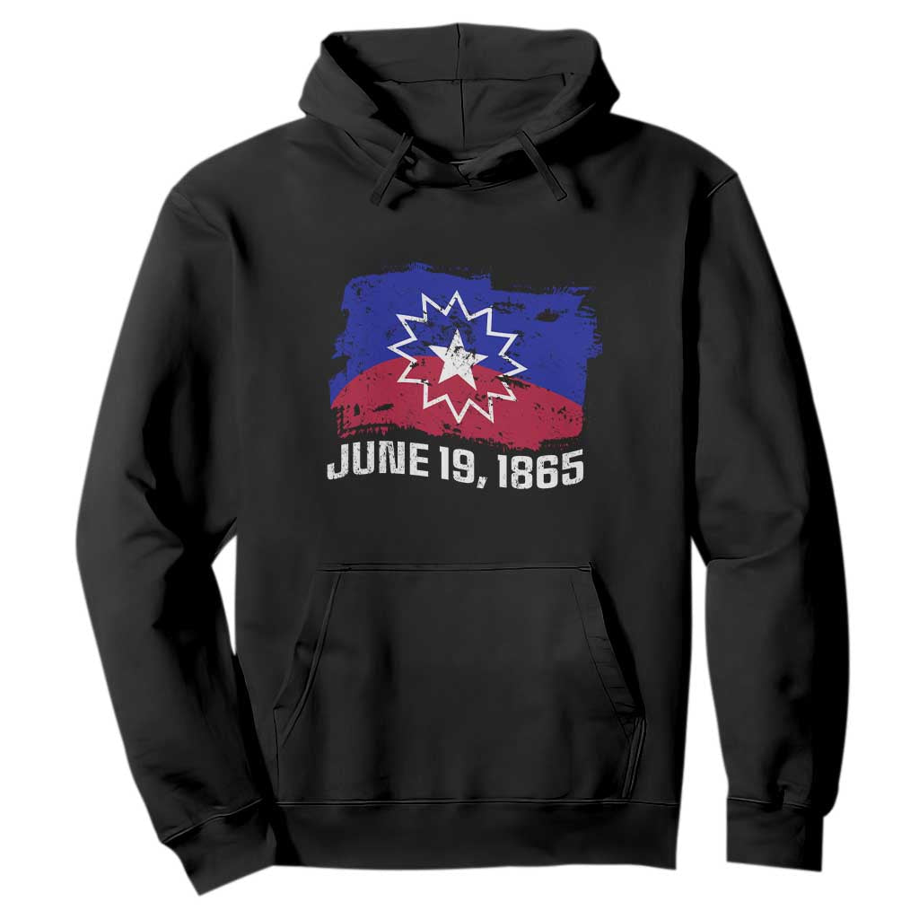 Juneteenth Flag 1865 Hoodie Black Freedom Black History