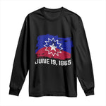 Juneteenth Flag 1865 Long Sleeve Shirt Black Freedom Black History