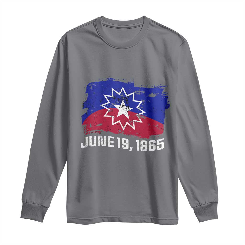 Juneteenth Flag 1865 Long Sleeve Shirt Black Freedom Black History