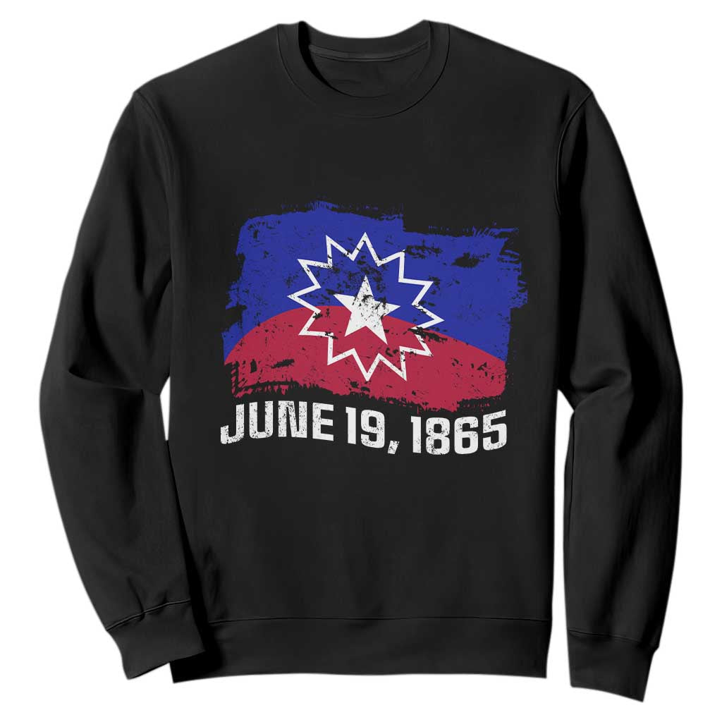 Juneteenth Flag 1865 Sweatshirt Black Freedom Black History