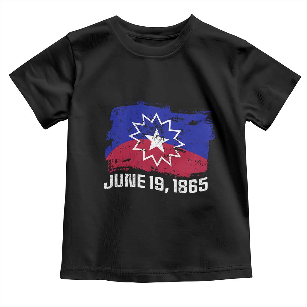 Juneteenth Flag 1865 Toddler T Shirt Black Freedom Black History