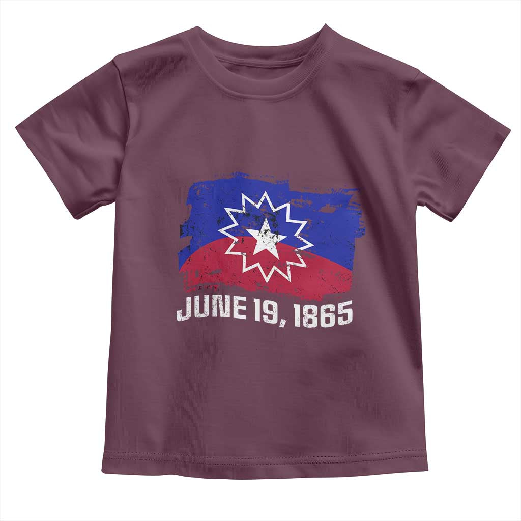 Juneteenth Flag 1865 Toddler T Shirt Black Freedom Black History