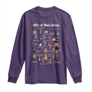 ABCs of Black History Pride Long Sleeve Shirt Juneteenth Black Freedom