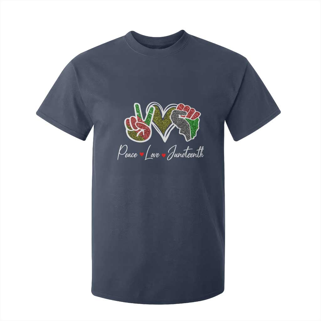 Peace Love Juneteenth T Shirt For Kid Black Freedom