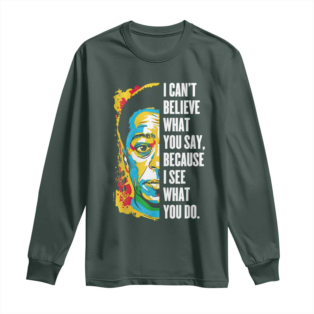 James Baldwin Graffiti Art Long Sleeve Shirt Juneteenth Black History Month