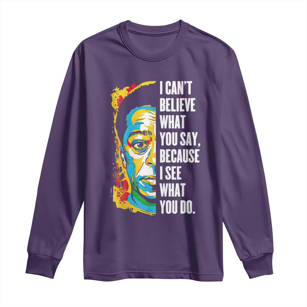 James Baldwin Graffiti Art Long Sleeve Shirt Juneteenth Black History Month