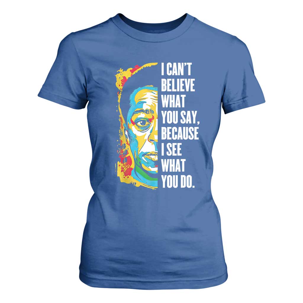 James Baldwin Graffiti Art T Shirt For Women Juneteenth Black History Month