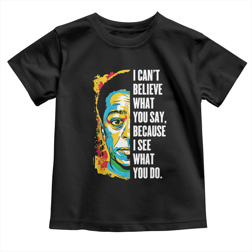 James Baldwin Graffiti Art Toddler T Shirt Juneteenth Black History Month