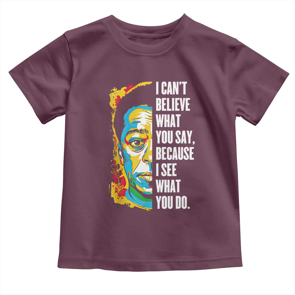 James Baldwin Graffiti Art Toddler T Shirt Juneteenth Black History Month