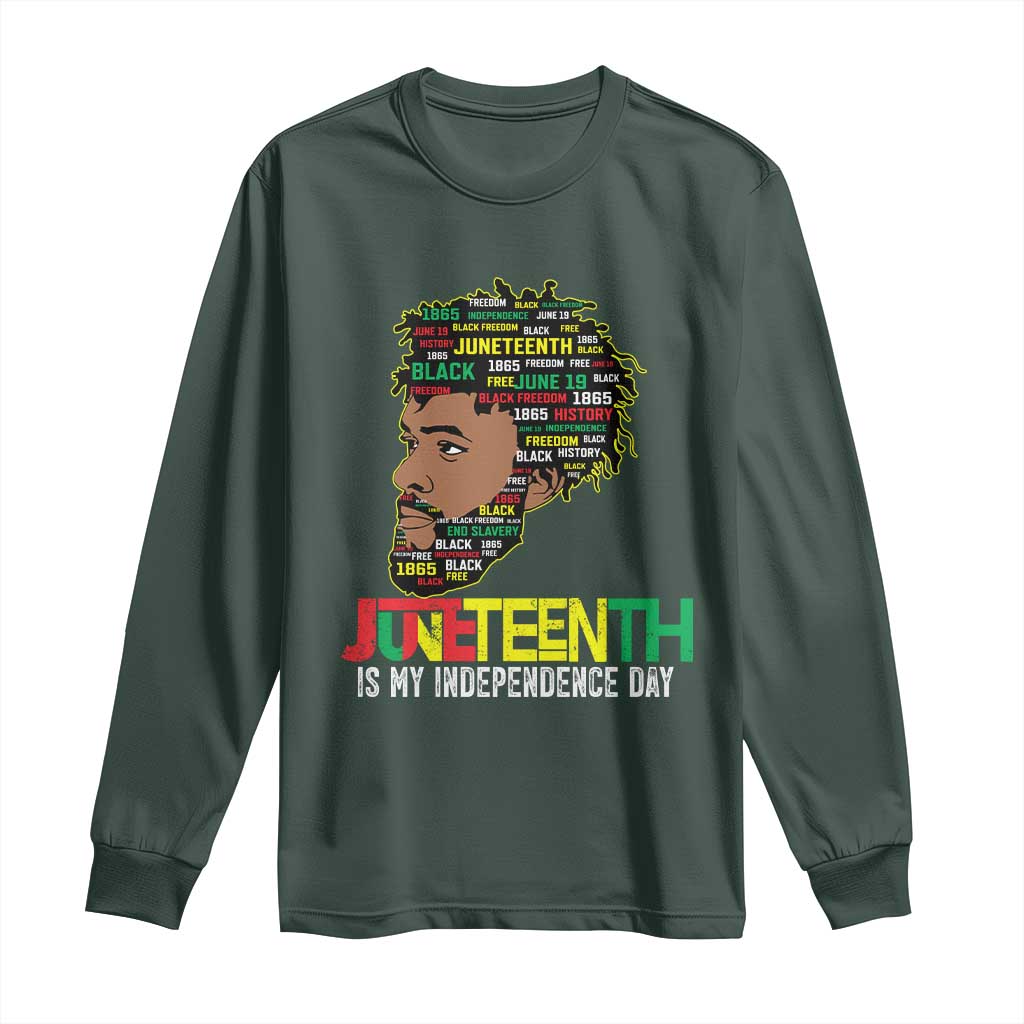 Juneteenth 1865 King Long Sleeve Shirt June 19th Black Freedom African American History