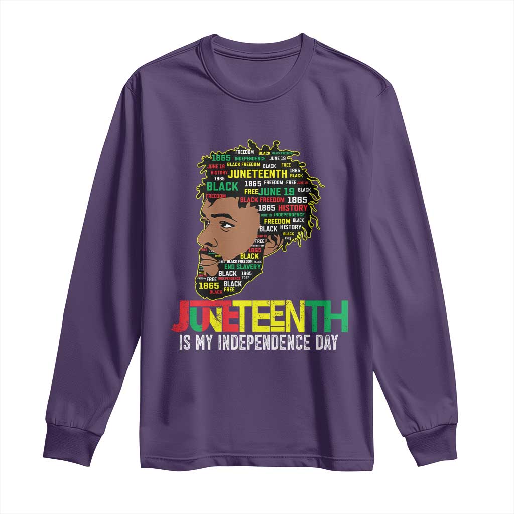 Juneteenth 1865 King Long Sleeve Shirt June 19th Black Freedom African American History