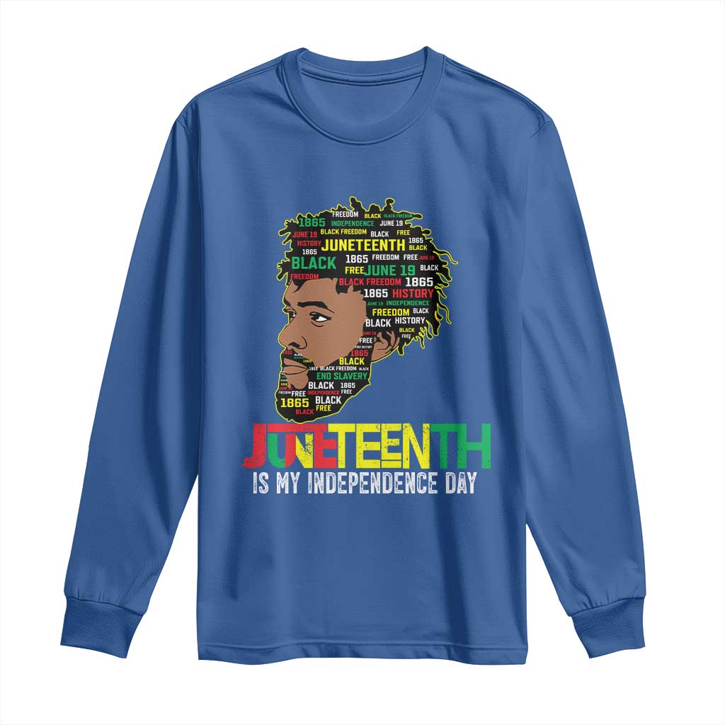 Juneteenth 1865 King Long Sleeve Shirt June 19th Black Freedom African American History