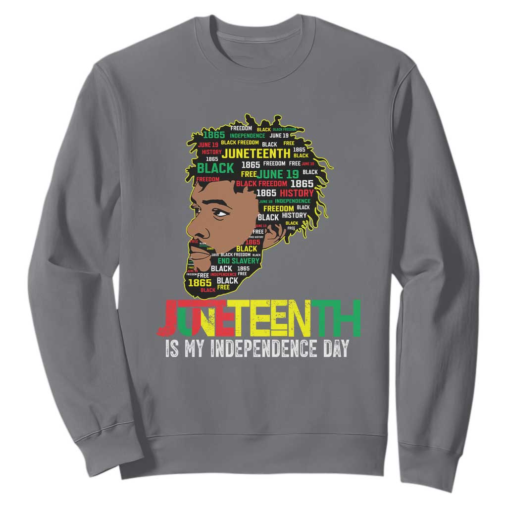 Juneteenth 1865 King Sweatshirt June 19th Black Freedom African American History