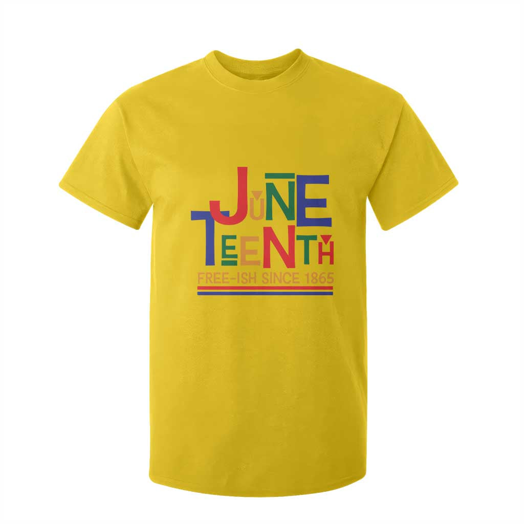 Free Ish T Shirt For Kid Juneteenth Celebration Since 1865 Retro