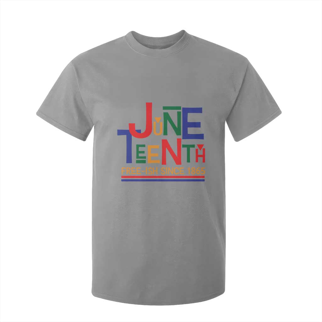 Free Ish T Shirt For Kid Juneteenth Celebration Since 1865 Retro
