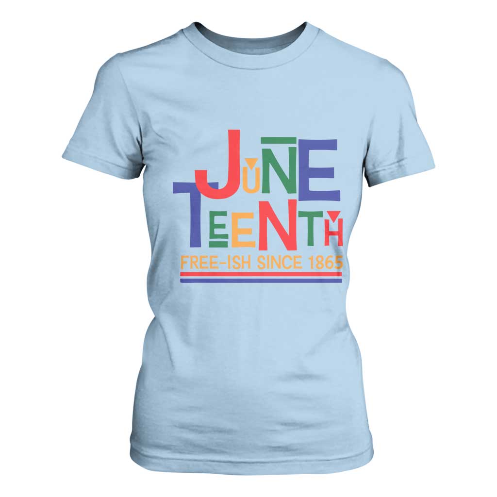 Free Ish T Shirt For Women Juneteenth Celebration Since 1865 Retro