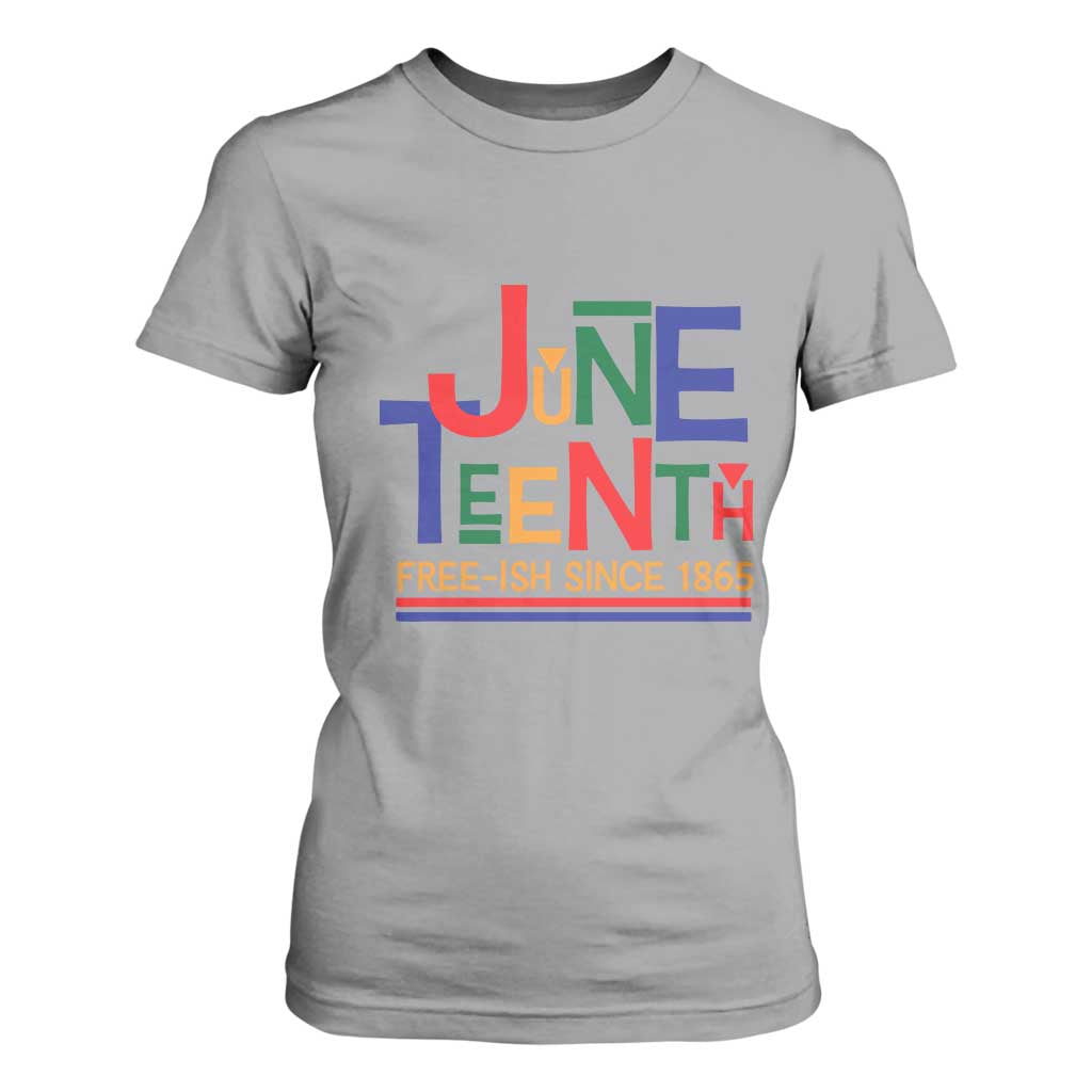 Free Ish T Shirt For Women Juneteenth Celebration Since 1865 Retro