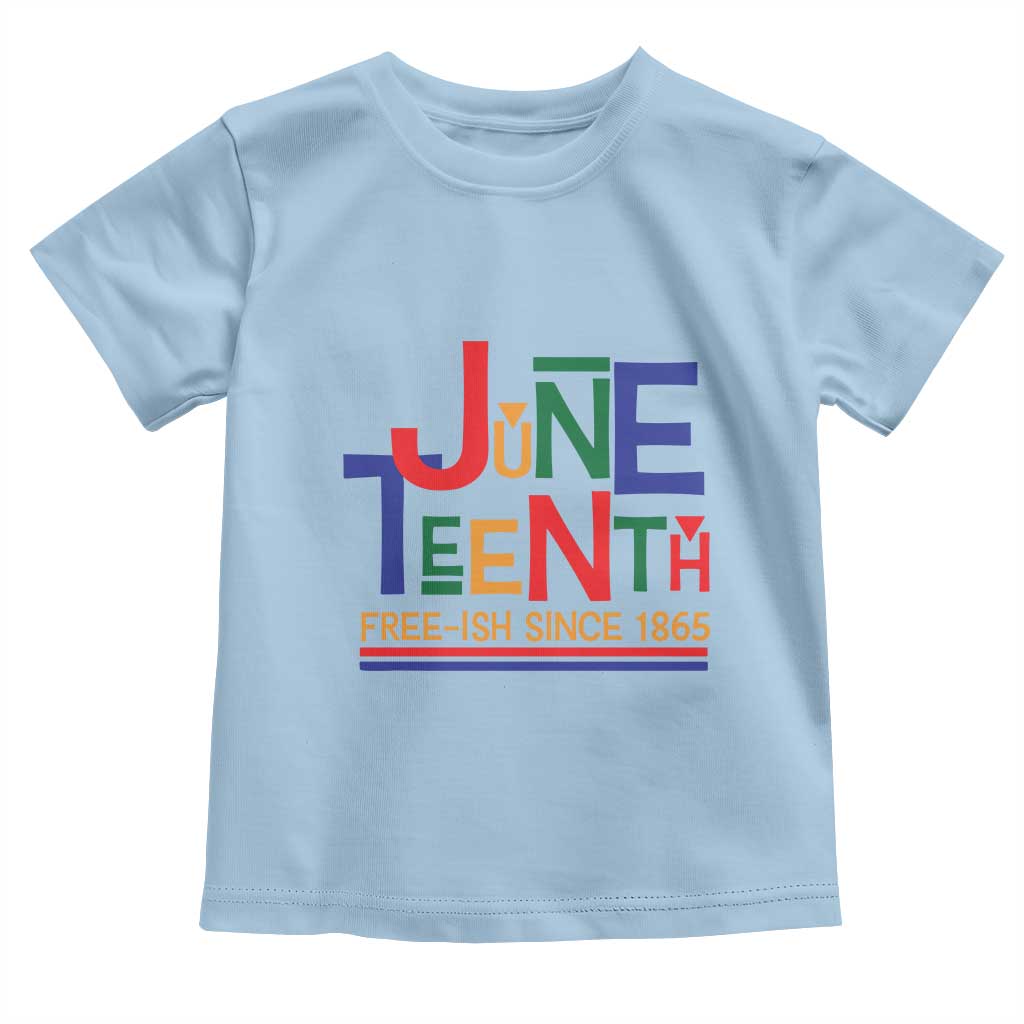 Free Ish Toddler T Shirt Juneteenth Celebration Since 1865 Retro