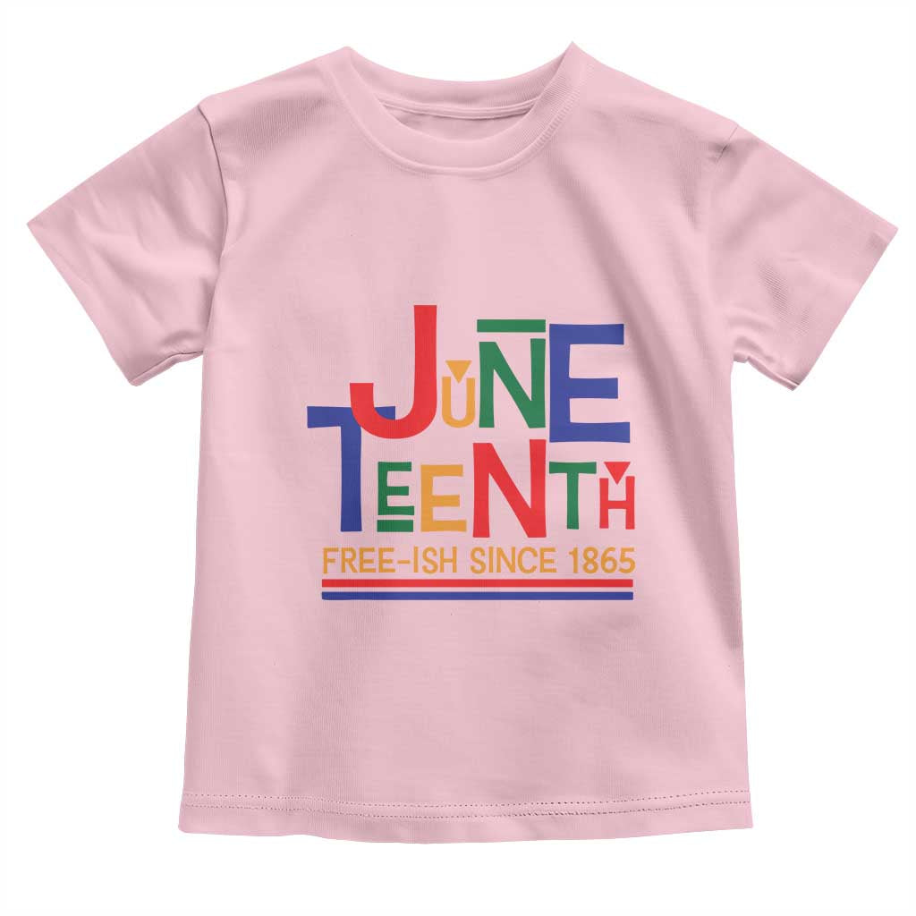 Free Ish Toddler T Shirt Juneteenth Celebration Since 1865 Retro