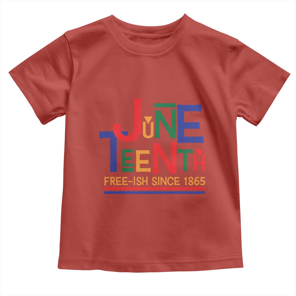 Free Ish Toddler T Shirt Juneteenth Celebration Since 1865 Retro