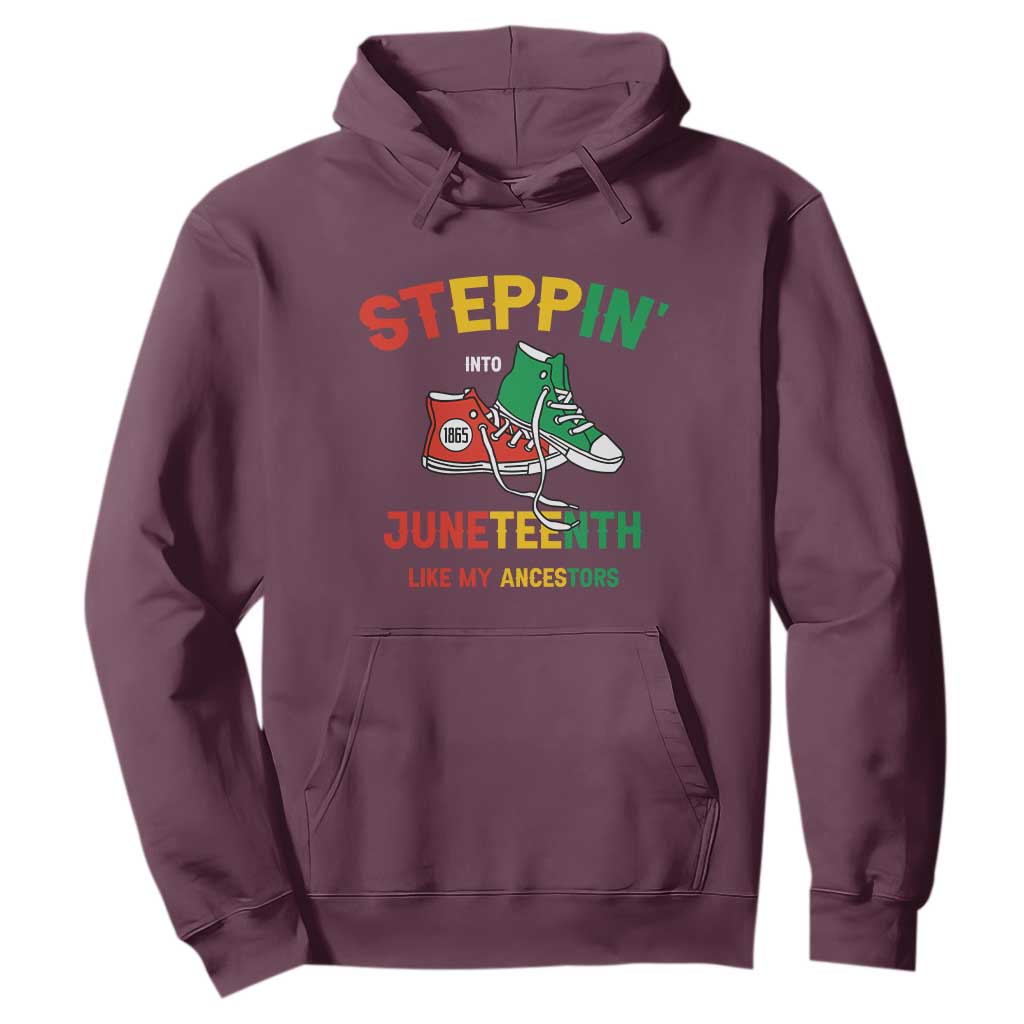 Stepping into Juneteenth 1865 Hoodie Like My Ancestors Sneakers