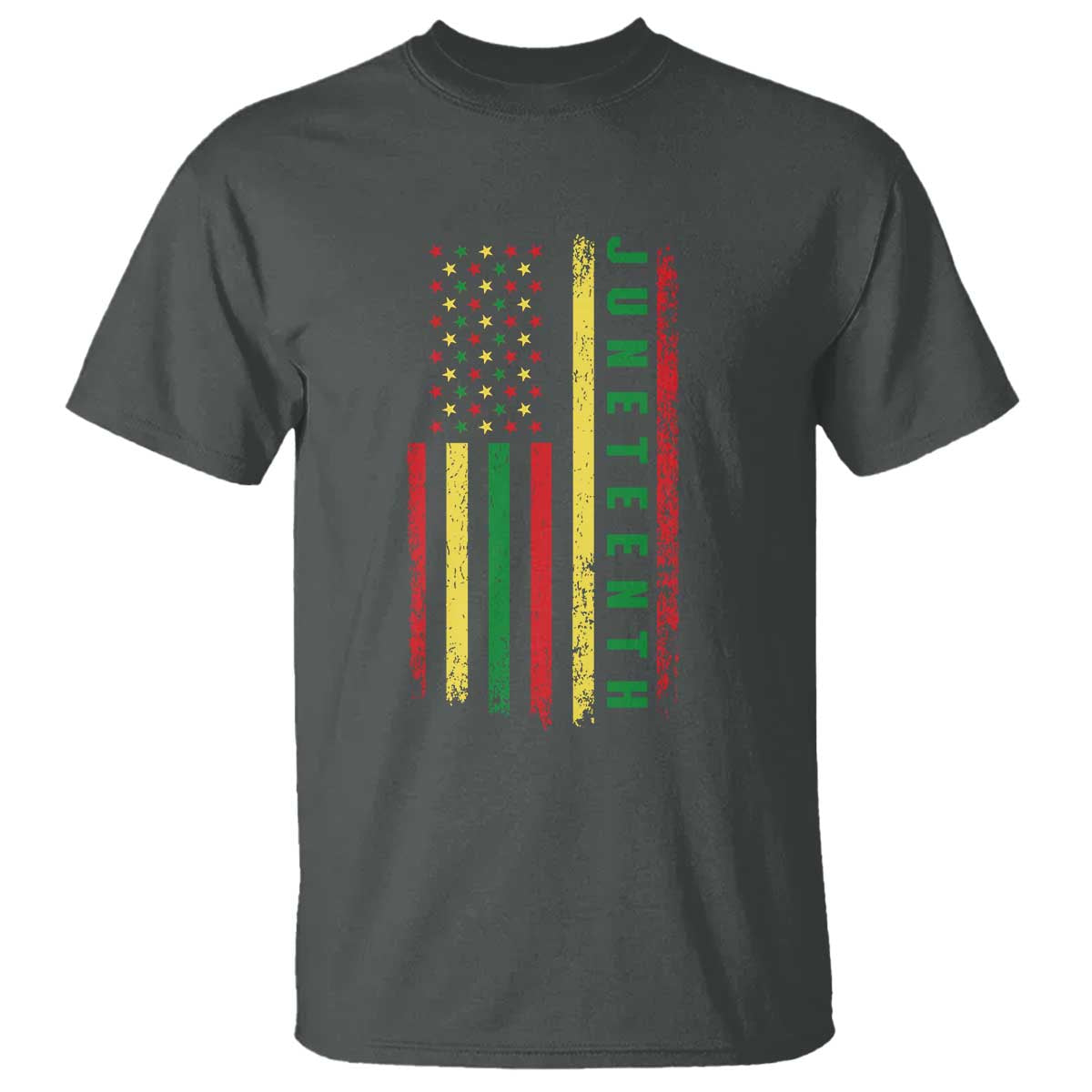 Juneteenth American Flag T Shirt Melanin Black Pride Pan African 1865