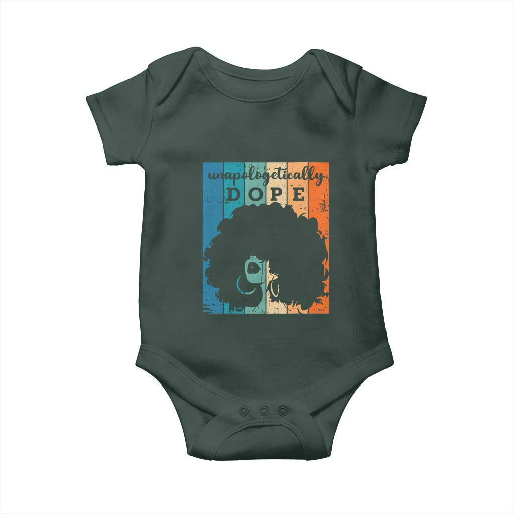 Unapologetically Dope Black Baby Onesie African American Pride