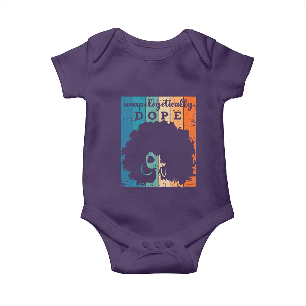 Unapologetically Dope Black Baby Onesie African American Pride