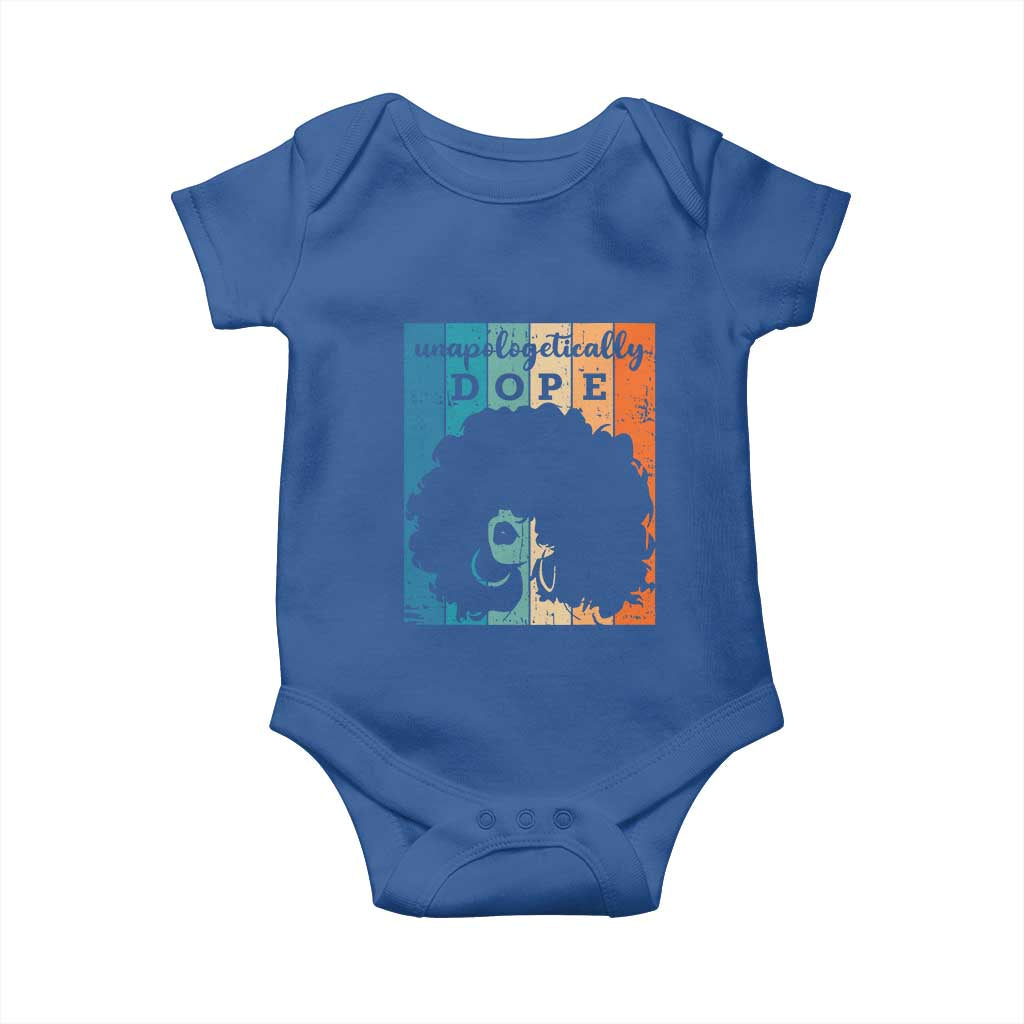 Unapologetically Dope Black Baby Onesie African American Pride