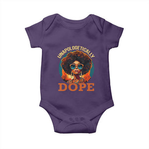 Black Women Unapologetically Dope Baby Onesie Juneteenth Black History