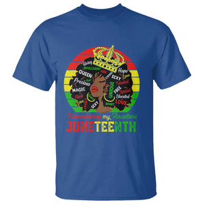 Black Women T Shirt Remembering My Ancestors Juneteenth Celebrate