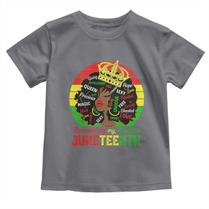 Black Women Toddler T Shirt Remembering My Ancestors Juneteenth Celebrate