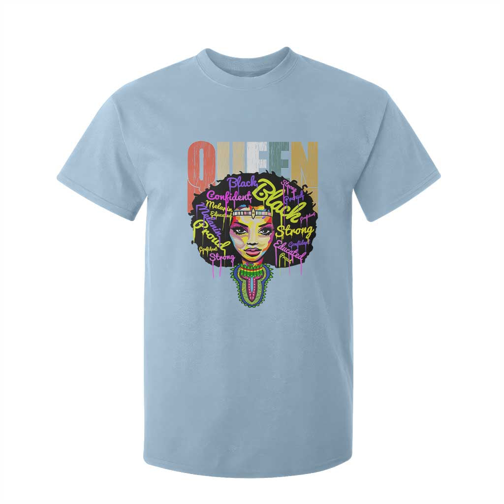 Black Queen T Shirt For Kid Proud Melanin Strong Educated Retro Vintage