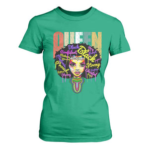 Black Queen T Shirt For Women Proud Melanin Strong Educated Retro Vintage