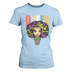 Black Queen T Shirt For Women Proud Melanin Strong Educated Retro Vintage