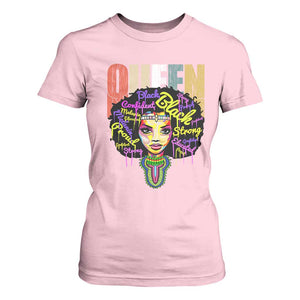 Black Queen T Shirt For Women Proud Melanin Strong Educated Retro Vintage