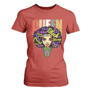 Black Queen T Shirt For Women Proud Melanin Strong Educated Retro Vintage