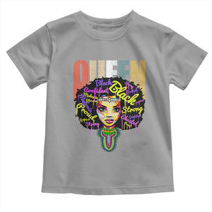 Black Queen Toddler T Shirt Proud Melanin Strong Educated Retro Vintage