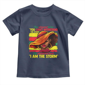 Proud Black African American Ladies Toddler T Shirt Black History Month