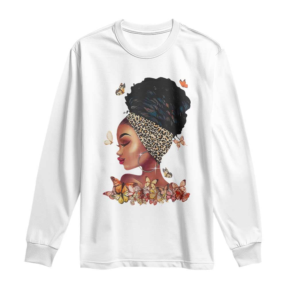 Black Girl Magic Long Sleeve Shirt Afro Melanin Queen African American Women