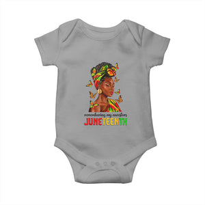 Black Women Baby Onesie Remembering My Ancestors Juneteenth Celebration