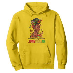 Black Women Hoodie Remembering My Ancestors Juneteenth Celebration