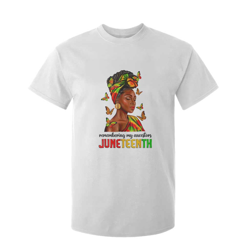 Black Women T Shirt For Kid Remembering My Ancestors Juneteenth Celebration