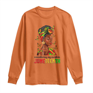 Black Women Long Sleeve Shirt Remembering My Ancestors Juneteenth Celebration